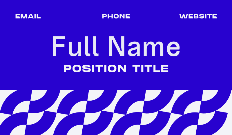Modern Minimalist Business Card