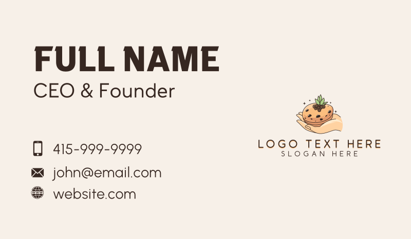 Cookie Bakery Business Card